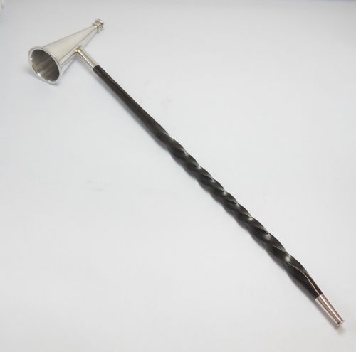 VICTORIAN SILVER BALEEN CANDLE SNUFFER LONDON 1855 - ADDITIONAL PHOTO 1
