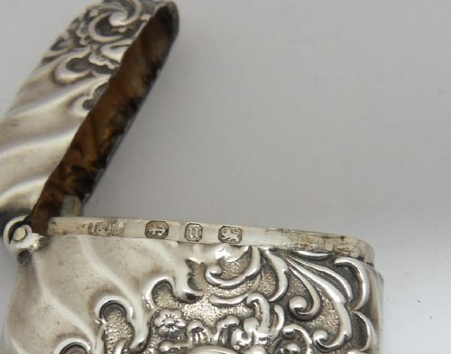 STUNNING VICTORIAN SILVER VESTA CASE BIRMINGHAM 1894 - ADDITIONAL PHOTO 9