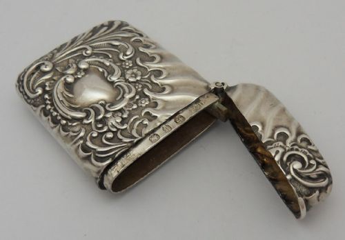 STUNNING VICTORIAN SILVER VESTA CASE BIRMINGHAM 1894 - ADDITIONAL PHOTO 10