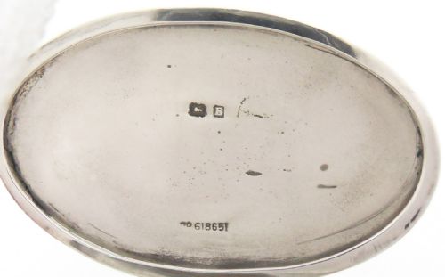 STYLISH SILVER INKWELL PEN REST WITH LINER BIRMINGHAM 1930 - ADDITIONAL PHOTO 7