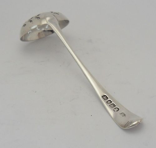 SUPERB GEORGIAN SILVER SUGAR SIFTER SPOON LONDON 1800 - ADDITIONAL PHOTO 1