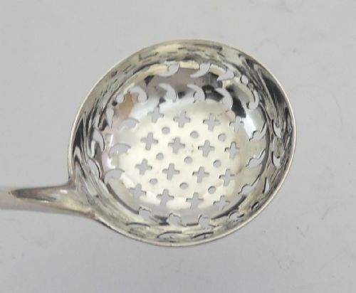 SUPERB GEORGIAN SILVER SUGAR SIFTER SPOON LONDON 1800 - ADDITIONAL PHOTO 7