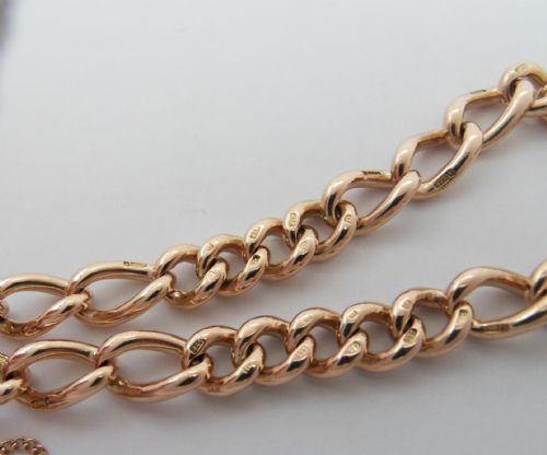 EDWARDIAN 9CT ROSE GOLD HEART CLASP BRACELET - ADDITIONAL PHOTO 6