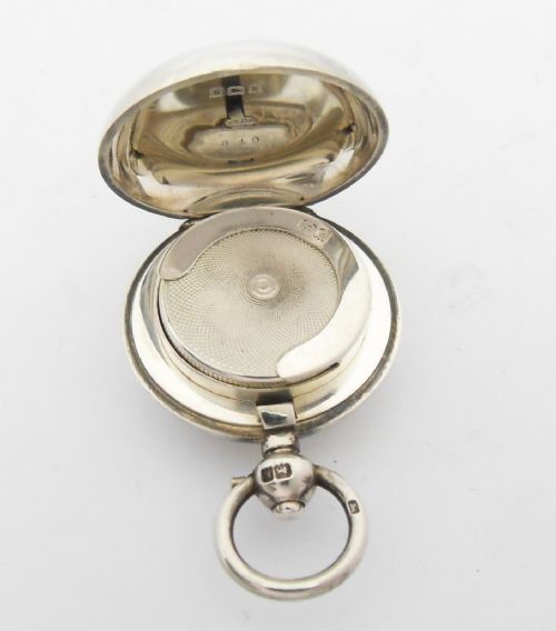 EDWARDIAN SILVER SINGLE SOVEREIGN CASE BIRMINGHAM 1909 - ADDITIONAL PHOTO 1