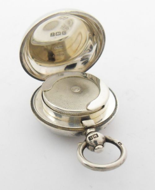 EDWARDIAN SILVER SINGLE SOVEREIGN CASE BIRMINGHAM 1909 - ADDITIONAL PHOTO 2