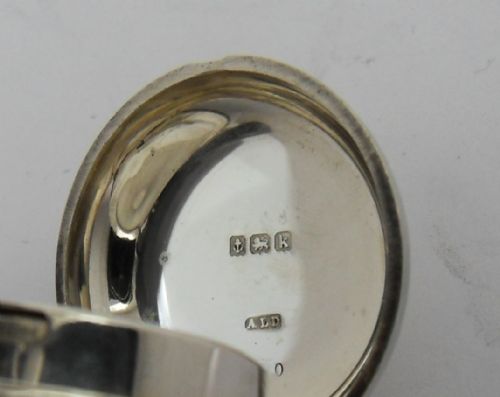 EDWARDIAN SILVER SINGLE SOVEREIGN CASE BIRMINGHAM 1909 - ADDITIONAL PHOTO 5