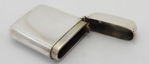 VICTORIAN SILVER VESTA WITH SECRET PHOTO LOCKET BY SAMPSON MORDAN - ADDITIONAL PHOTO 2