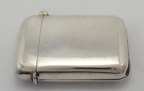 VICTORIAN SILVER VESTA WITH SECRET PHOTO LOCKET BY SAMPSON MORDAN - ADDITIONAL PHOTO 6