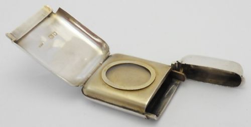 VICTORIAN SILVER VESTA WITH SECRET PHOTO LOCKET BY SAMPSON MORDAN - ADDITIONAL PHOTO 8