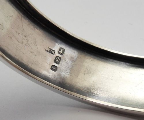 VICTORIAN SILVER AESTHETIC MOVEMENT BANGLE - ADDITIONAL PHOTO 11