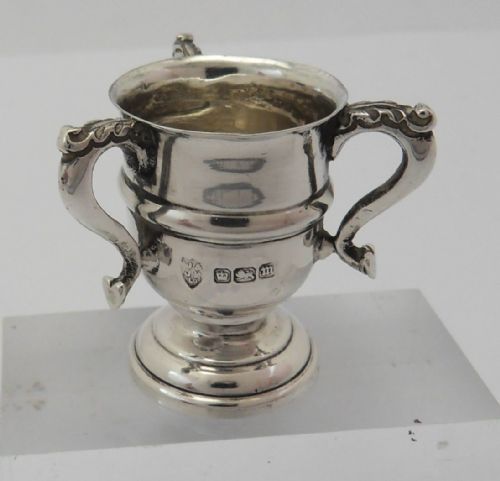 EDWARDIAN SILVER MINIATURE TYG CUP SHEFFIELD 1904 - ADDITIONAL PHOTO 2