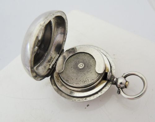 LARGE SILVER SINGLE SOVEREIGN CASE CHESTER 1902 - ADDITIONAL PHOTO 8
