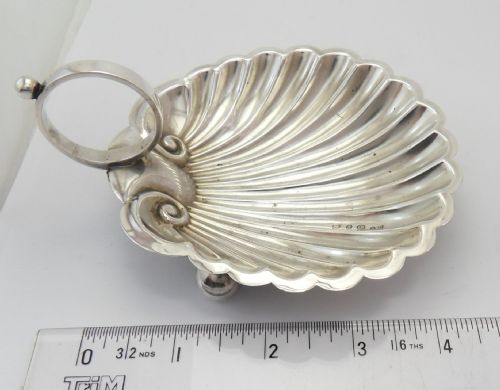 VICTORIAN SILVER SHELL DESIGN DISH BIRMINGHAM 1895 - ADDITIONAL PHOTO 5