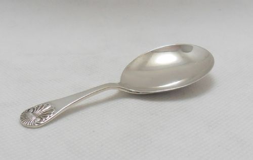 FINE SILVER SHELL CADDY SPOON BIRMINGHAM 1929 - ADDITIONAL PHOTO 1