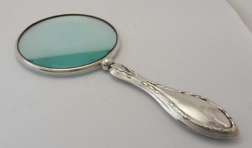 FINE SILVER MAGNIFYING GLASS BIRMINGHAM 1924 - ADDITIONAL PHOTO 5