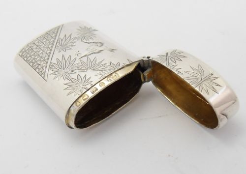 VICTORIAN AESTHETIC MOVEMENT VESTA CASE GEORGE UNITE - ADDITIONAL PHOTO 7