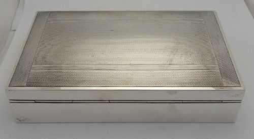 SILVER CIGARETTE BOX BY MAPPIN WEBB BIRMINGHAM 1959 - ADDITIONAL PHOTO 4