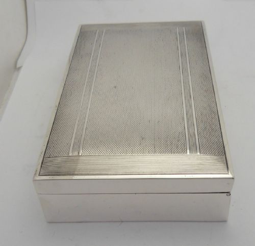 SILVER CIGARETTE BOX BY MAPPIN WEBB BIRMINGHAM 1959 - ADDITIONAL PHOTO 5