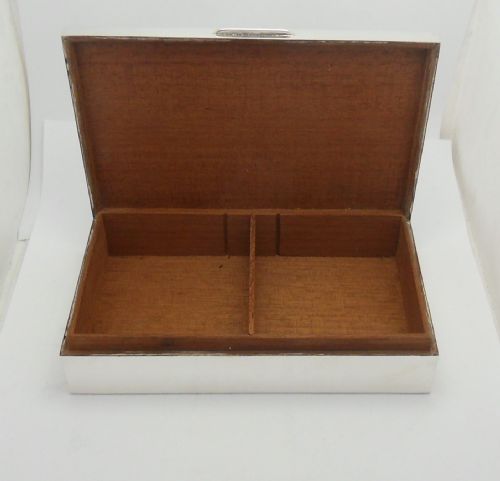 SILVER CIGARETTE BOX BY MAPPIN WEBB BIRMINGHAM 1959 - ADDITIONAL PHOTO 6