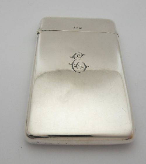 FINE SILVER CARD CASE BIRMINGHAM 1919 - ADDITIONAL PHOTO 1