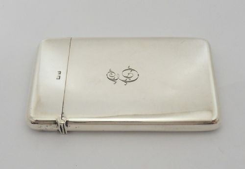 FINE SILVER CARD CASE BIRMINGHAM 1919 - ADDITIONAL PHOTO 3