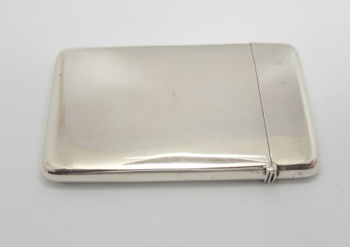 FINE SILVER CARD CASE BIRMINGHAM 1919 - ADDITIONAL PHOTO 4