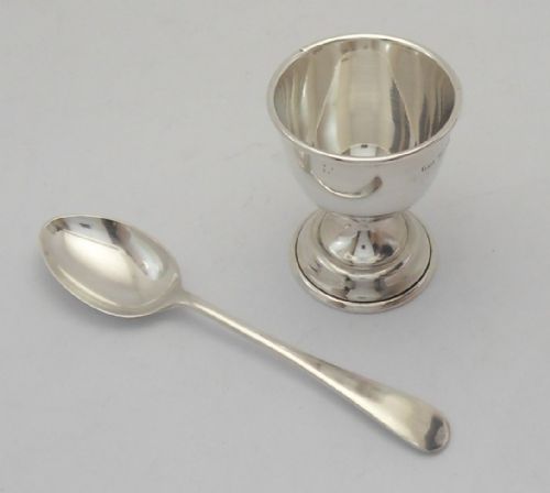 CASED SILVER EGG CUP SPOON BIRMINGHAM 1963 - ADDITIONAL PHOTO 1