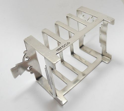 SUPERB ART DECO SILVER TOAST RACK MAPPIN WEBB - ADDITIONAL PHOTO 7