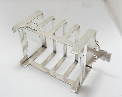 SUPERB ART DECO SILVER TOAST RACK MAPPIN WEBB - ADDITIONAL PHOTO 8