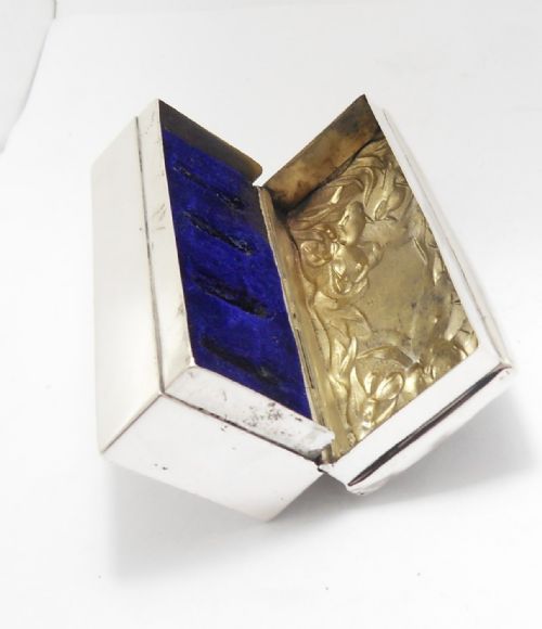 ART NOUVEAU SILVER RING BOX GOLDSMITHS SILVERSMITHS - ADDITIONAL PHOTO 10