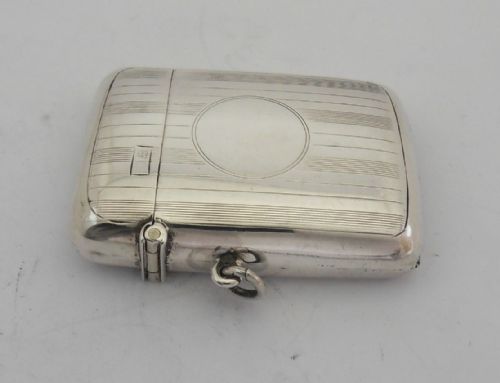 FINE SILVER VESTA CASE BY WALKER HALL CHESTER 1923 - ADDITIONAL PHOTO 3