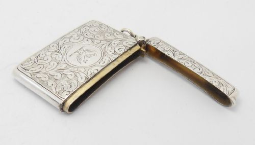 EXQUISITE SILVER OBLONG VESTA BIRMINGHAM 1906 - ADDITIONAL PHOTO 8