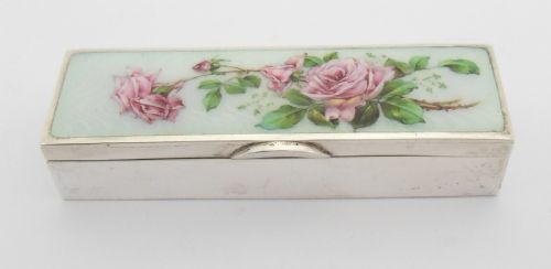 BEAUTIFUL SILVER AND ENAMEL BOX BY MURRLE BENNETT - ADDITIONAL PHOTO 2