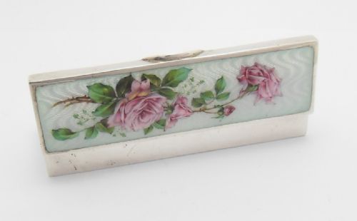 BEAUTIFUL SILVER AND ENAMEL BOX BY MURRLE BENNETT - ADDITIONAL PHOTO 5