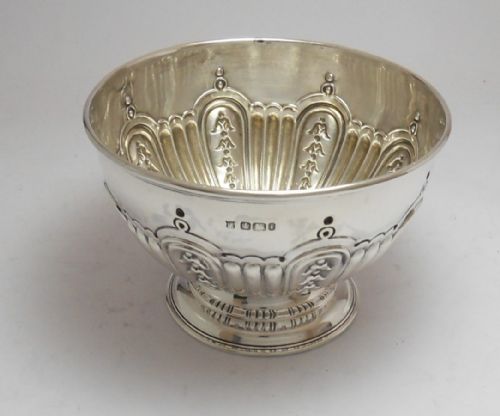 BEAUTIFUL EDWARDIAN SILVER BOWL SHEFFIELD 1901 - ADDITIONAL PHOTO 3
