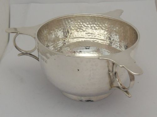 ARTS CRAFTS 3 HANDLED QUAICHE CHESTER 1918 - ADDITIONAL PHOTO 3