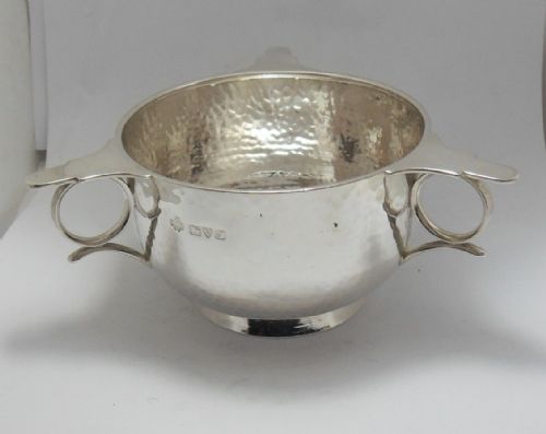 ARTS CRAFTS 3 HANDLED QUAICHE CHESTER 1918 - ADDITIONAL PHOTO 6
