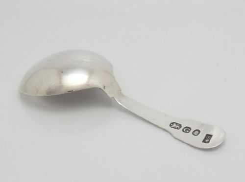 SILVER CADDY SPOON LONDON 1802 BY ELIZABETH MORLEY - ADDITIONAL PHOTO 1