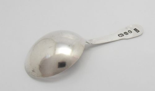 SILVER CADDY SPOON LONDON 1802 BY ELIZABETH MORLEY - ADDITIONAL PHOTO 2