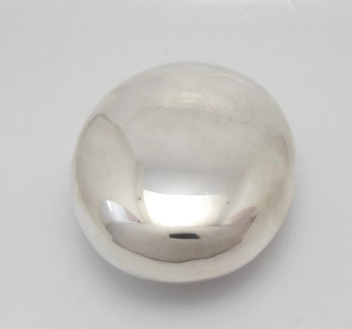 ANTIQUE SILVER PEBBLE SQUEEZE OPENING TOBACCO BOX BIRMINGHAM 1913 - ADDITIONAL PHOTO 1