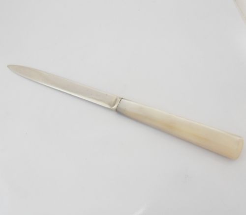 SILVER MOTHER OF PEARL LETTER OPENER SHEFFIELD 1932 - ADDITIONAL PHOTO 12