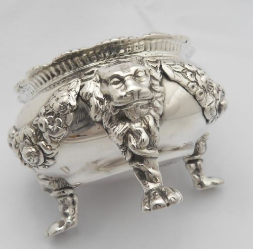 SUPERB PAIR OF EDWARDIAN SILVER SALTS LONDON 1901 - ADDITIONAL PHOTO 1