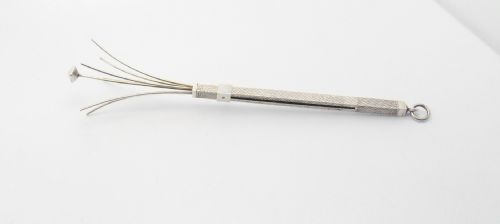 UNUSUAL SILVER SQUARE CHAMPAGNE SWIZZLE STICK - ADDITIONAL PHOTO 5