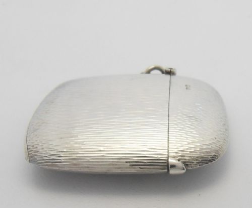 EDWARDIAN ASPREY SILVER VESTA CASE CHESTER 1908 - ADDITIONAL PHOTO 2