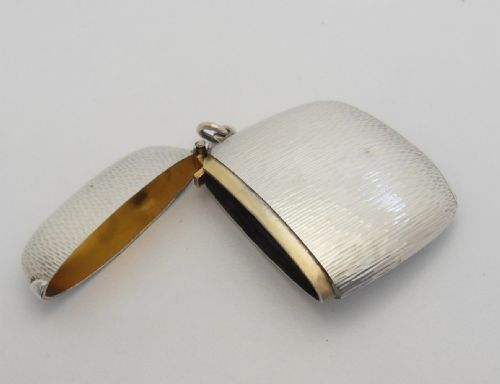 EDWARDIAN ASPREY SILVER VESTA CASE CHESTER 1908 - ADDITIONAL PHOTO 3
