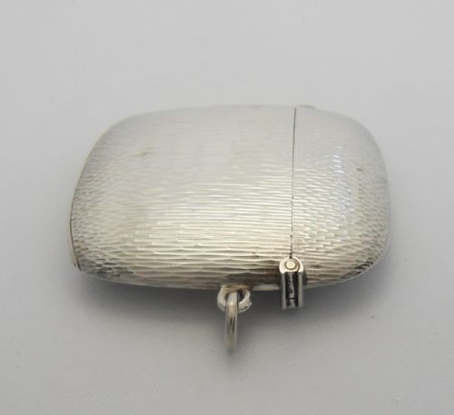 EDWARDIAN ASPREY SILVER VESTA CASE CHESTER 1908 - ADDITIONAL PHOTO 5