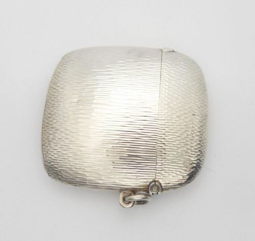 EDWARDIAN ASPREY SILVER VESTA CASE CHESTER 1908 - ADDITIONAL PHOTO 7