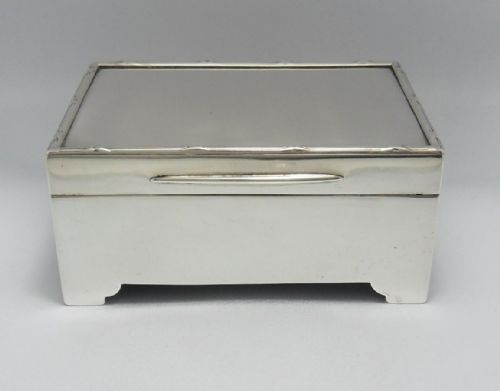 silver edwardian cigarettematch striker box goldsmiths silversmiths - CATEGORY: ANTIQUE SILVER - DATED EDWARDIAN