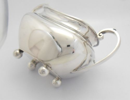 SILVER SUGAR BOWL GILT INTERIOR SHEFFIELD 1917 - ADDITIONAL PHOTO 5