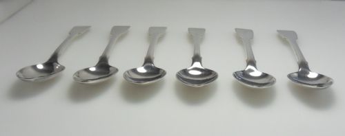 SET OF 6 WILLIAM IV FIDDLE PATTERN TEASPOONS IN LATER CASE - ADDITIONAL PHOTO 2
